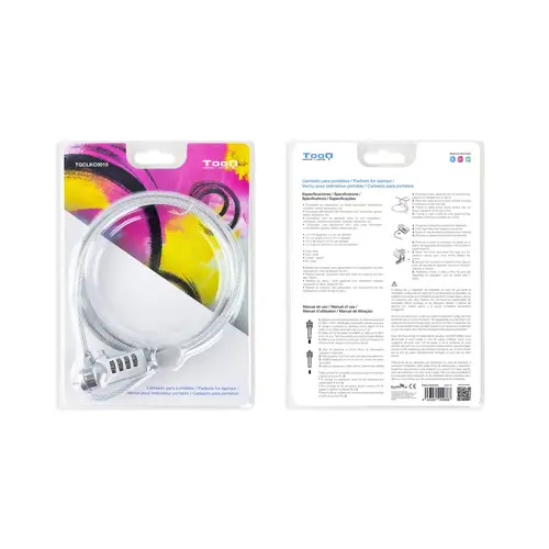 TQCLKC0015 cable antirrobo Plata 1,5 m - Imagen 9