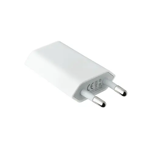 MINI CARGADOR USB PARA IPOD IPHONE,5V-1A, BLANCO - Imagen 2