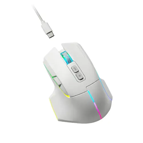 MMWVECTORW ratón Juego mano derecha RF Wireless + Bluetooth + USB Type-A Óptico 12000 DPI - Imagen 4