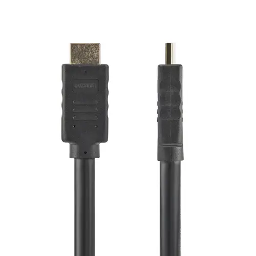 Cable de 10 metros HDMI con ethernet de alta velocidad Activo 4K de 60Hz - Cable HDMI CL2 para Instalación en Pared - Cable UHD Largo Durable - HDR de 18Gbps - Negro - Imagen 2