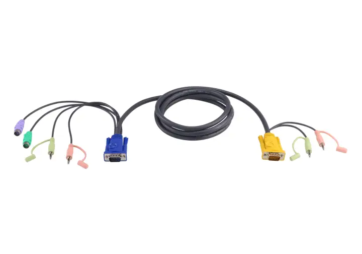 Cable KVM PS/2 con audio y SPHD 3 en 1 de 1,8 m