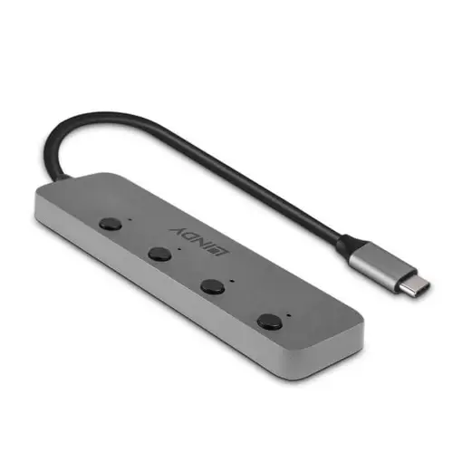 43383 hub de interfaz USB 3.2 Gen 1 (3.1 Gen 1) Type-C 5000 Mbit/s Gris - Imagen 2