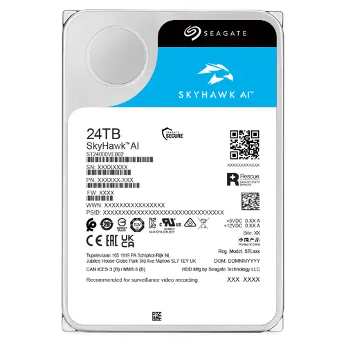 SkyHawk AI disco duro interno 24 TB 7200 RPM 512 MB 3.5" Serial ATA III - Imagen 4