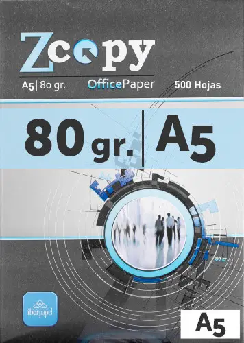 PAQUETE 500H PAPEL 80GR A5 ZCOPY CIE 146 A5ZCOPY80GR