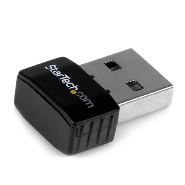 Mini Adaptador de Red Inalámbrico USB 2.0 a Wireless N de 300 Mbps - Wifi Externo 802.11n 2T2R