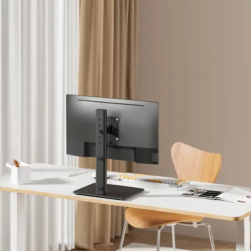 AISENS Soporte de Mesa Con Peana Eco Giratorio e Inclinable para Monitor TV 12kg de 17 34  Negro - Imagen 4