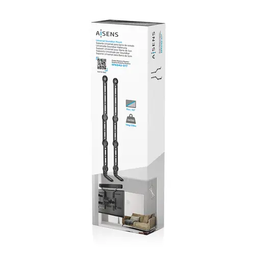 Soporte Universal Para Barra de Sonido, Negro - Imagen 6