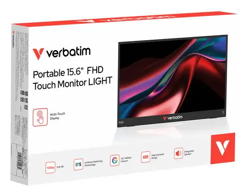 Portable 15.6" FHD Touch Monitor LIGHT Monitor portátil Negro 39,6 cm (15.6") LCD 1920 x 1080 Pixeles - Imagen 6