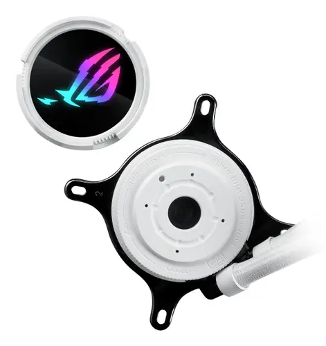 ROG Strix LC III 240 ARGB White Edition Procesador Kit de refrigeración líquida 12 cm Blanco - Imagen 4