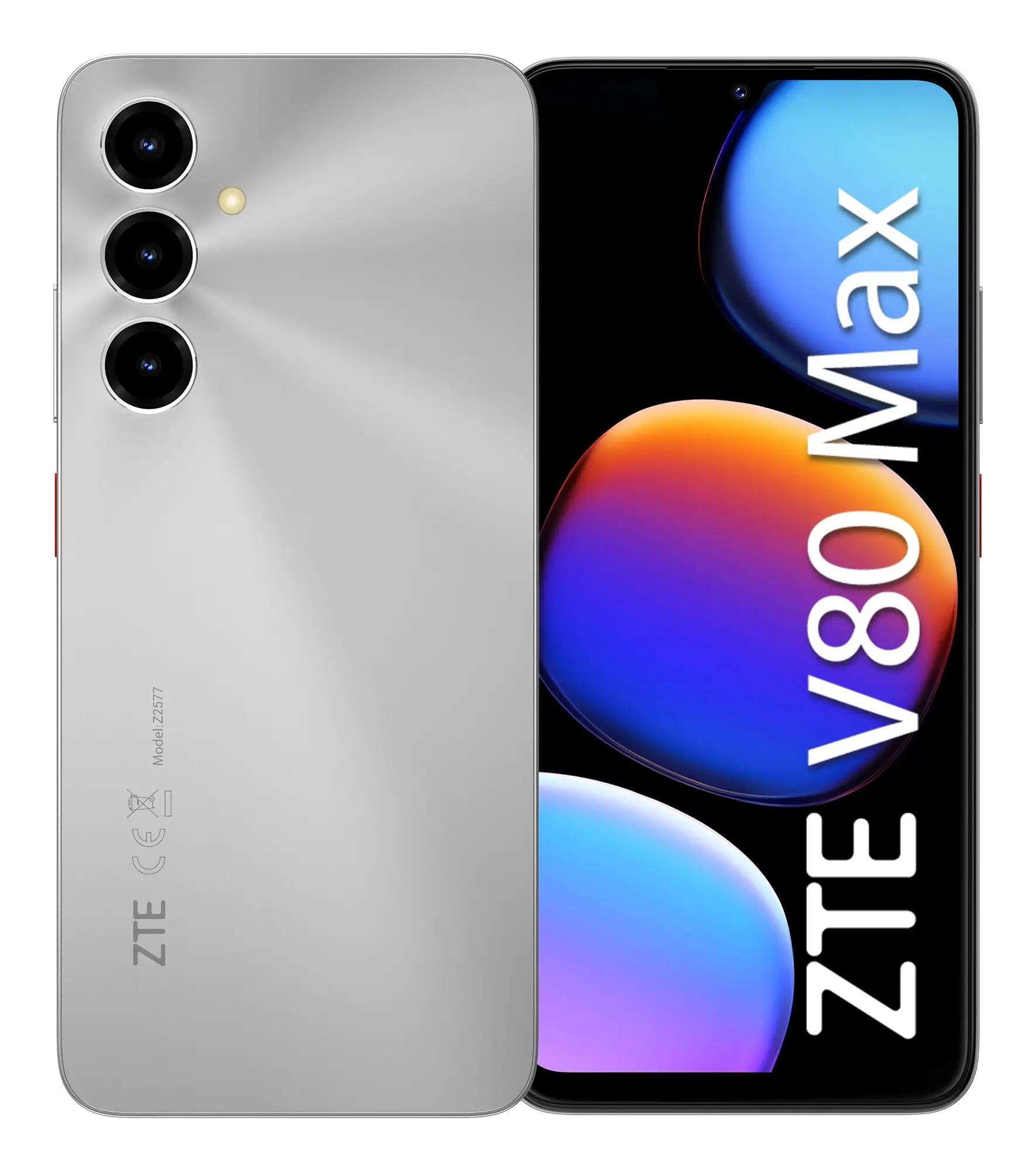 V80 Max 17,5 cm (6.9") Ranura híbrida Dual SIM Android 16.0 4G USB Tipo C 12 GB 128 GB 6000 mAh Plata