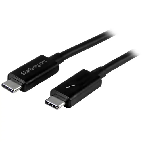 Cable Thunderbolt 3 Pasivo de 1m - 20Gbps - PD 100W - Vídeo 4K - Cable Thunderbolt - Certificado Thunderbolt - Compatible con USB4 / Modo Alt DP - Thunderbolt 4 - USB 3.2 - USB-C - Imagen 1