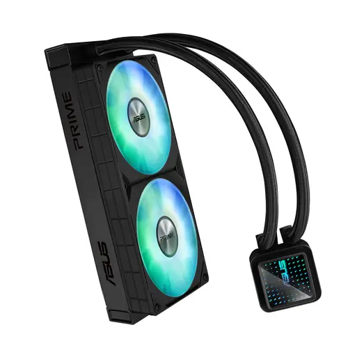 Prime LC 240 ARGB Carcasa del ordenador Sistema de refrigeración líquida todo en uno 12 cm Negro - Imagen 6