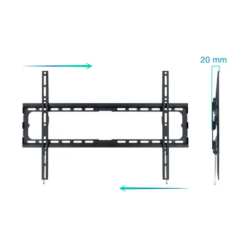 LP1080F-B soporte para TV 2,03 m (80") Negro - Imagen 2