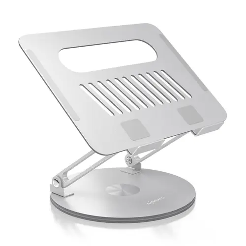 Soporte de Sobremesa XL Giratorio Ajustable para Portátil / Tablet 10-17, Plata - Imagen 1