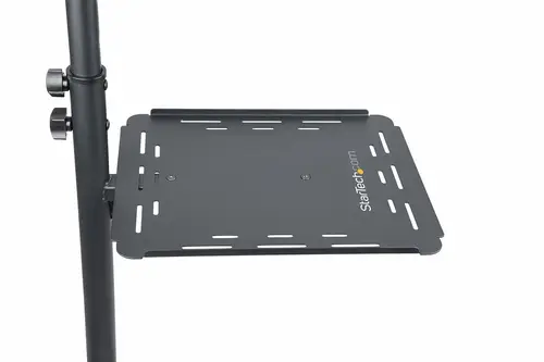 Soporte Móvil para Proyector y Ordenador Portátil - Carrito de Servicio Pesado para Proyector (2 Estantes) - de Altura Ajustable para Presentaciones - con Ruedas Bloqueables - Imagen 7