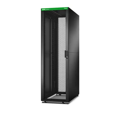 EASY RACK 600MM/42U/800MM WITH ROOF SIDE PANEL CASTORS FEET AND 4 BRACKETS NO BOTTOM BLACK Rack o bastidor independiente Negro - Imagen 1
