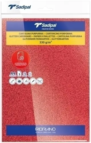CARTULINA PURPUR.A4 SADIPAL RJ P/3