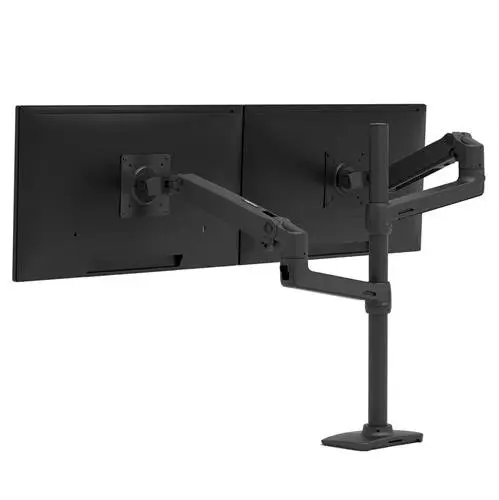 LX Series LX Dual Stacking Arm, Tall Pole, Matte Black 101,6 cm (40") Negro Escritorio