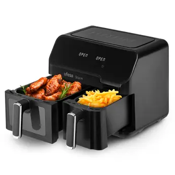 Storm Doble 9 L 1700 W Freidora de aire caliente Negro