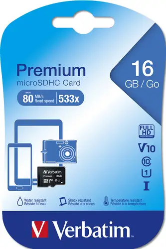 Premium 16 GB MicroSDHC Clase 10 - Imagen 2