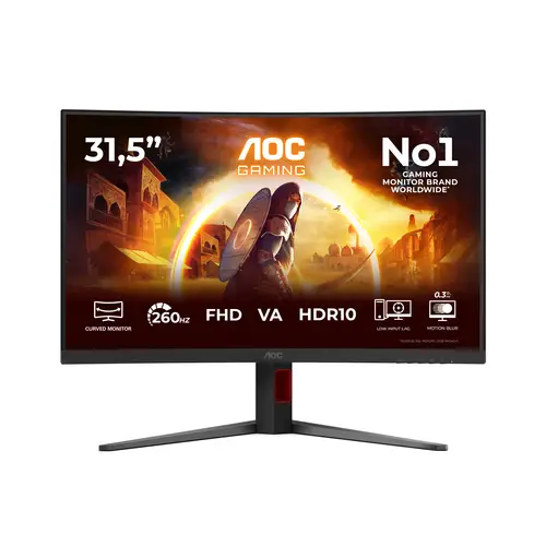 G4 C32G4Z pantalla para PC 80 cm (31.5") 1920 x 1080 Pixeles Full HD LCD Negro, Rojo - Imagen 1