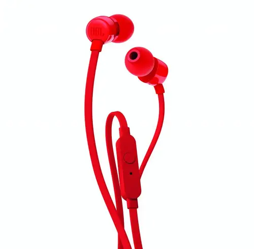 T110 Auriculares Alámbrico Dentro de oído Llamadas/Música Rojo - Imagen 3