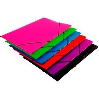 MARIOLA CARPETA CON GOMAS SOLAPA FOLIO POLIPROPILENO 450 MICRAS AZUL - Pack de 12 unidades