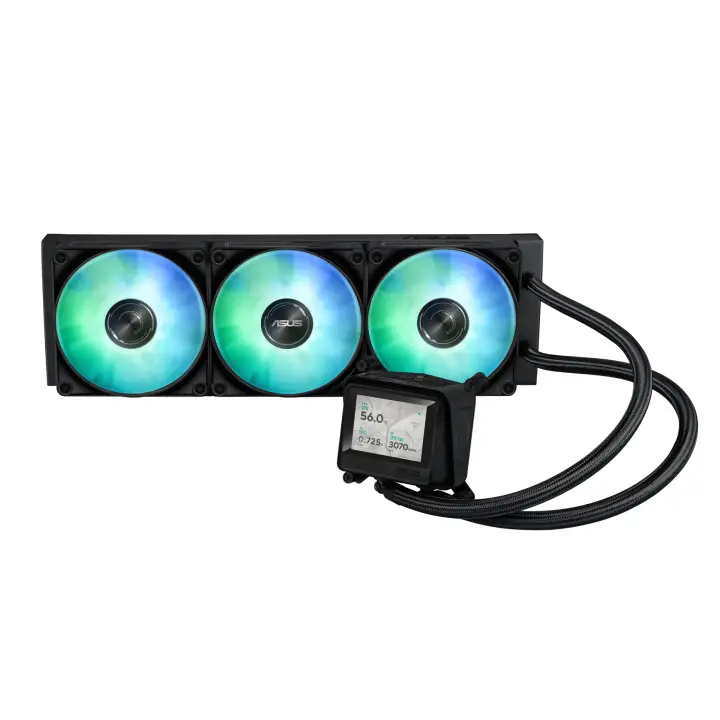 MAX GAMING LC 360 ARGB LCD Procesador Sistema de refrigeración líquida todo en uno 12 cm Negro