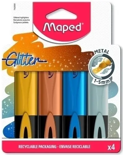 ROTUL. FLUOR MAPED PEPS METAL P/4 - Pack de 12 unidades