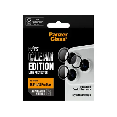 Hoops® Camera Lens Protector Transparent iPhone 18 Pro | 18 Pro Max Protector de pantalla 1 pieza(s) - Imagen 3