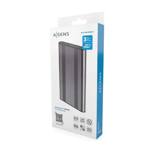 Caja Externa 2,5? 9.5mm SATA a USB 3.0/USB3.1 Gen1, Gris - Imagen 6