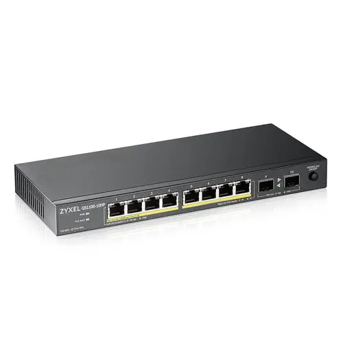 GS1100-10HP v2 No administrado Gigabit Ethernet (10/100/1000) Energía sobre Ethernet (PoE) Negro - Imagen 2