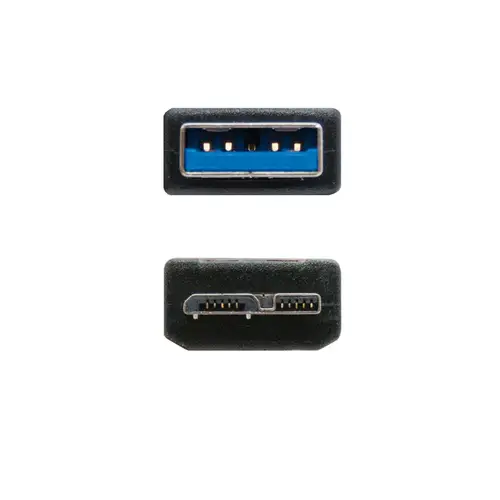 CABLE USB 3.0, TIPO A/M-MICRO B/M, NEGRO, 2.0 M - Imagen 3