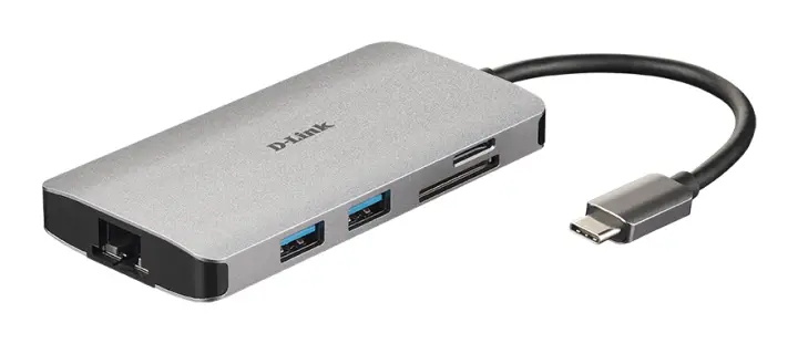 DUB-M810 base para portátil y replicador de puertos Alámbrico USB 3.2 Gen 1 (3.1 Gen 1) Type-C Aluminio