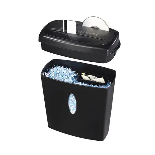 Destructora de papel, con ranura para destruir CD y Blu-ray, Color negro. - Imagen 2