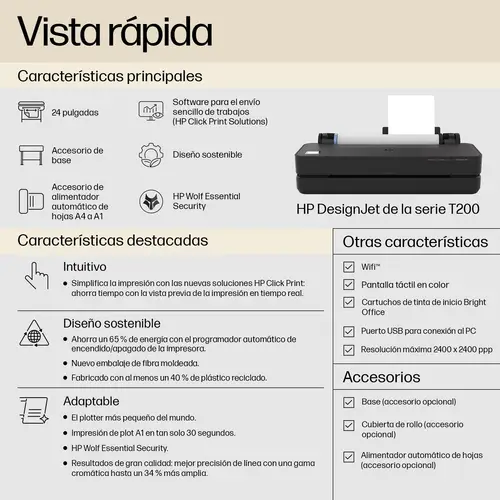 Designjet Impresora T230 de 24 pulgadas  edición 2025 - Imagen 3
