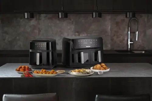 HAF2700DCD Doble 11 L Independiente 2700 W Freidora de aire caliente Negro - Imagen 9