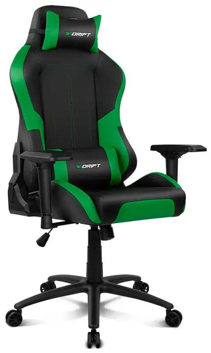 DR250 Silla para videojuegos de PC Asiento acolchado tapizado Neg..