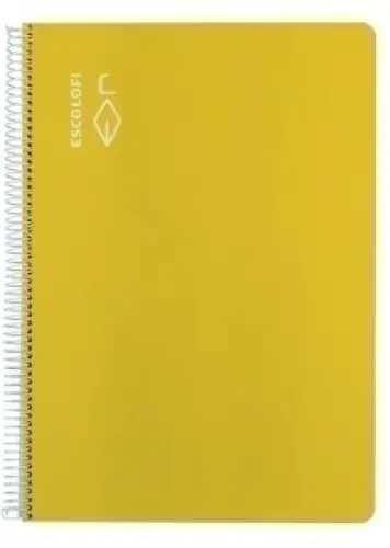 BLOCK ESCOLOFI Fº 100h CD.5 70g AMARILLO - Pack de 5 unidades