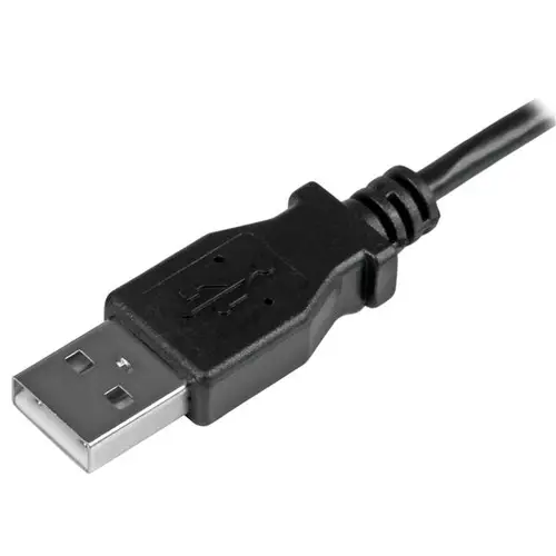 Cable de 0,5m Micro USB Acodado a la Izquierda para Carga y Sincronización de Smartphones o Tablets - Imagen 4
