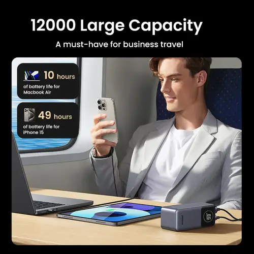 12000mAh 100W Fast Charging Powerbank - Imagen 5