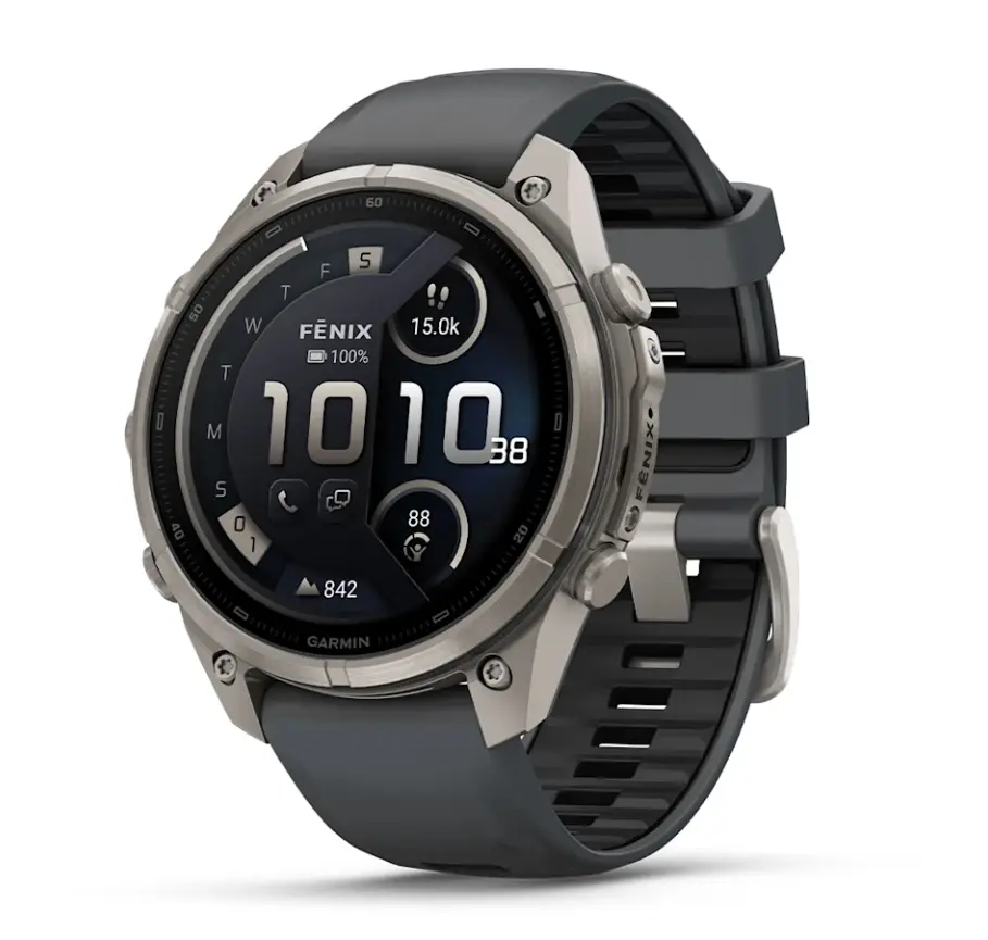 fenix 9 Pro 3,56 cm (1.4") AMOLED 47 mm Digital 454 x 454 Pixeles Pantalla táctil 4G Titanio Wifi GPS (satélite)