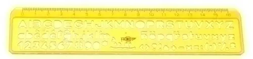 PLANTILLA ROTULACION 6mm - Pack de 20 unidades