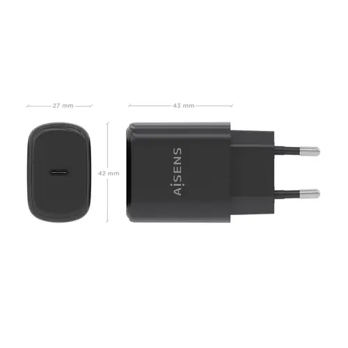 Cargador GaN 30W, 1xUSB-C PD3.0, Negro - Imagen 4