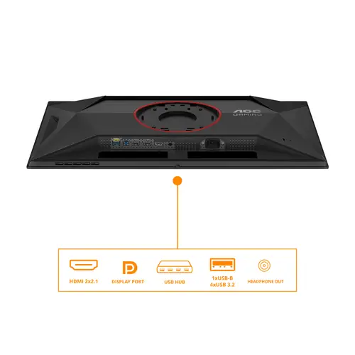 G4 Q27G4ZD pantalla para PC 67,3 cm (26.5") 2560 x 1440 Pixeles Quad HD QD-OLED Negro, Rojo - Imagen 4