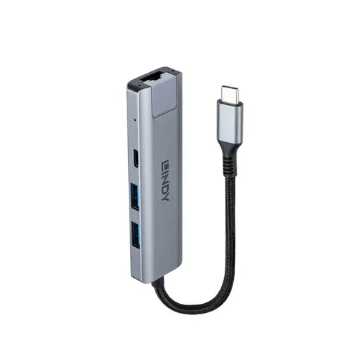 43422 hub de interfaz USB 3.2 Gen 2 (3.1 Gen 2) Type-C 10000 Mbit/s Gris - Imagen 3