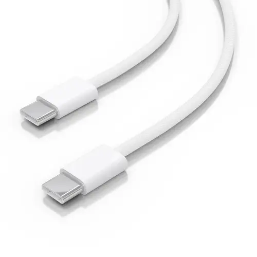 Cable USB 2.0 3A 60W Apple, tipo USB-C/M-USB-C/M, Blanco, 2.0m - Imagen 3