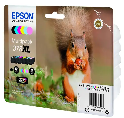 Squirrel Multipack 6-colours 378XL Claria Photo HD Ink - Imagen 3