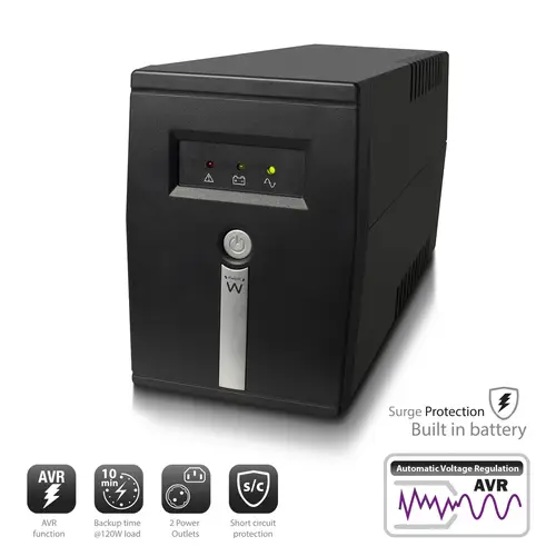 EW3946 sistema de alimentación ininterrumpida (UPS) Línea interactiva 0,6 kVA 360 W 1 salidas AC - Imagen 2