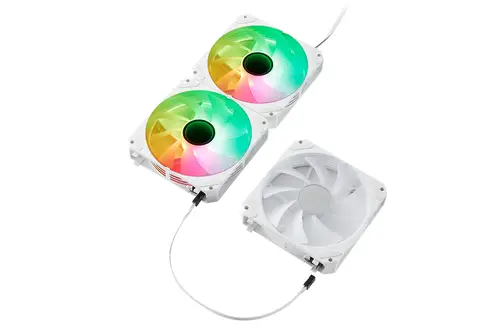 Gaming Ventilador Arclight 2.0 Pack 3 en 1 Blanco, Iluminación ARGB y Capacidad de Conectarlos en Serie (Clic&Go) - Imagen 4
